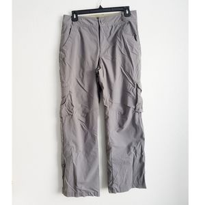 Rei Womens Hiking Utility Grey Pant Size 10 Pockets Adjustable UPF 50+